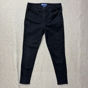 Democracy Womens Ab Solution Size 8 Black  Skinny Dark Wash Stretch Jeans